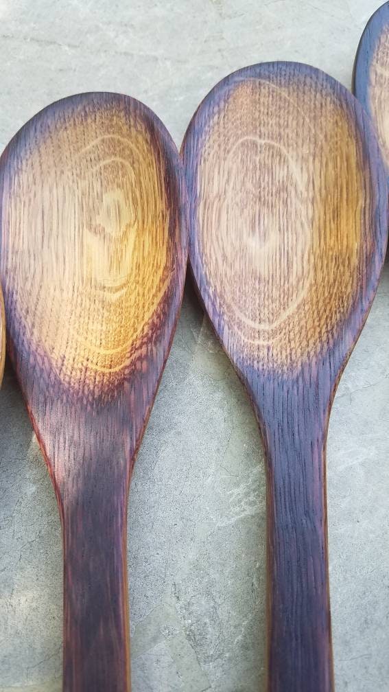 Hand Carved Wine Barrel Stave Wooden Utensils for Cooking