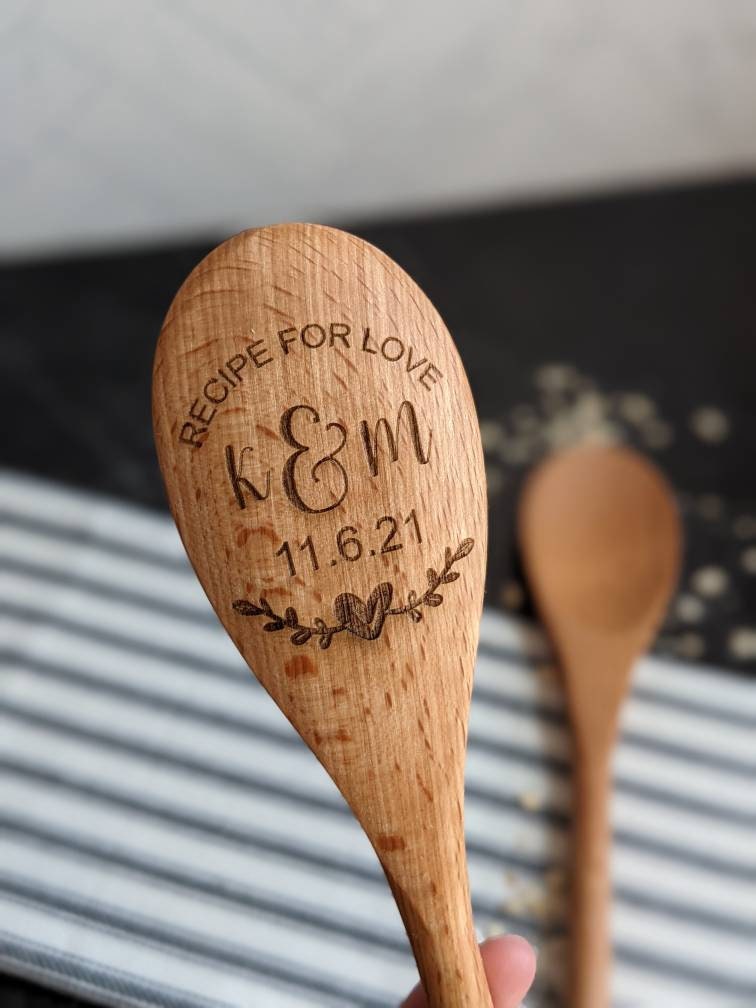 Personalized wooden spoon gift