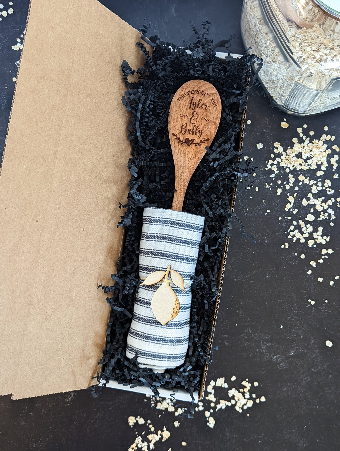 Personalized wooden spoon gift