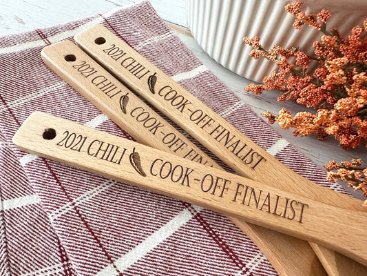 Chili Cook off personalized wooden spoon