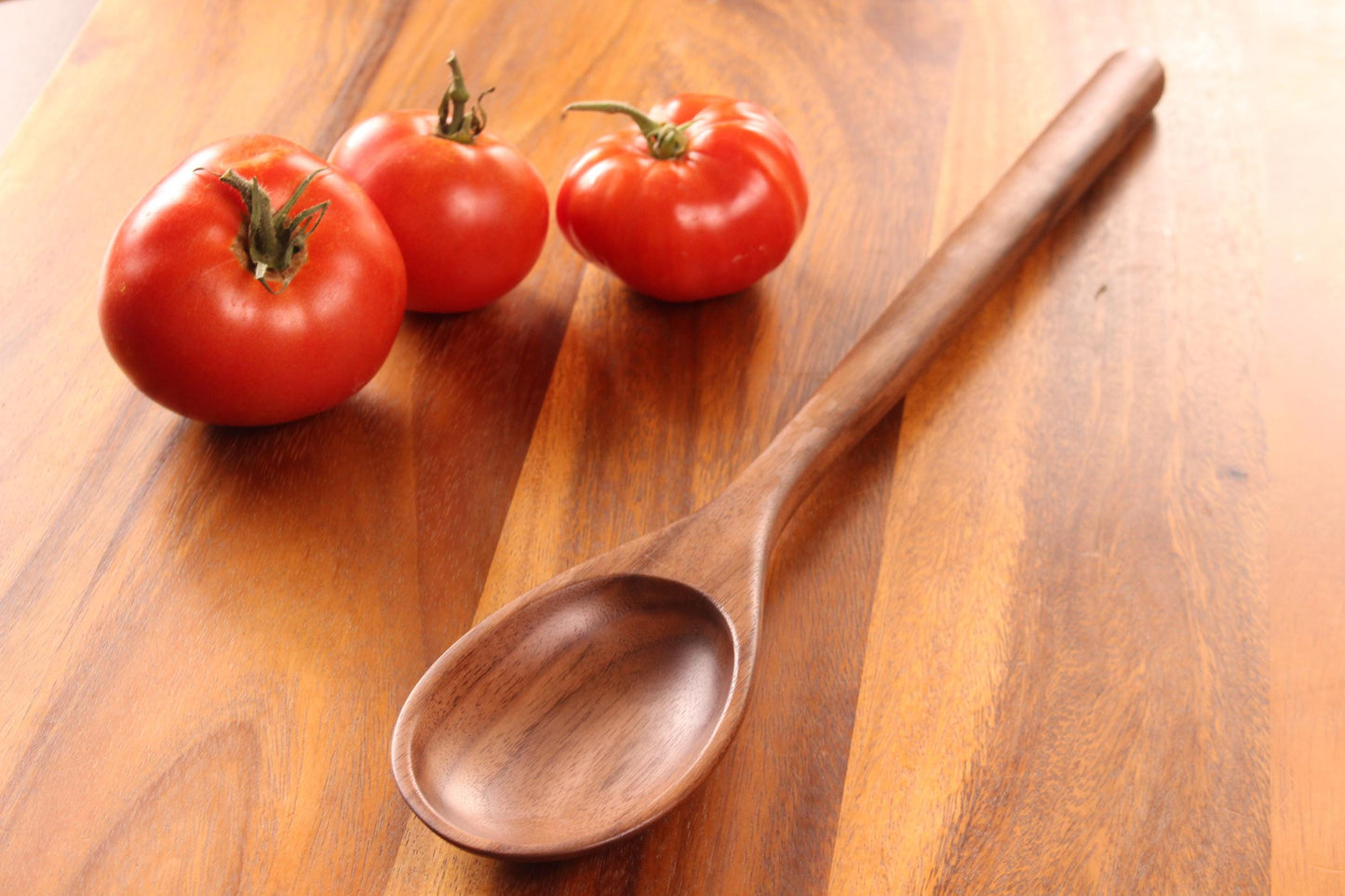 Large handmade wooden stirring spoon kitchen
