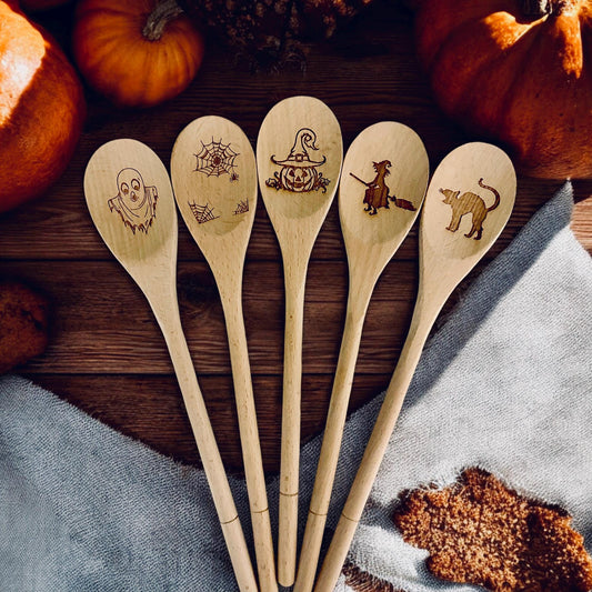 Fall Time Wooden Spoon - Halloween Wood Spoons