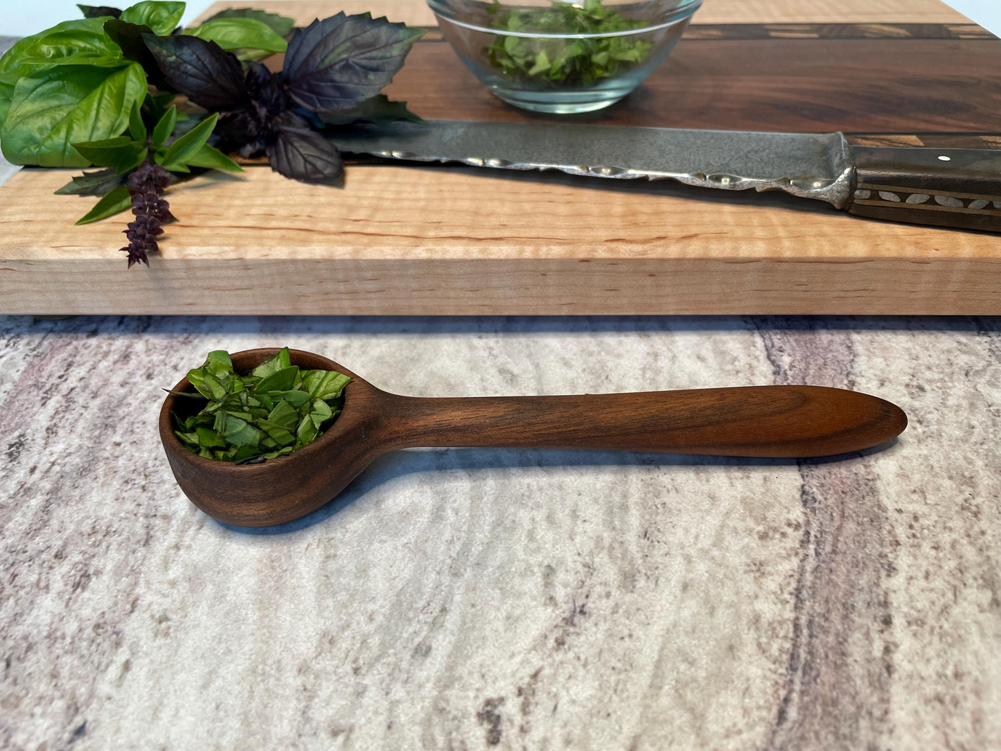 Handmade Wooden Scoop Tablespoon Coffee Herbs