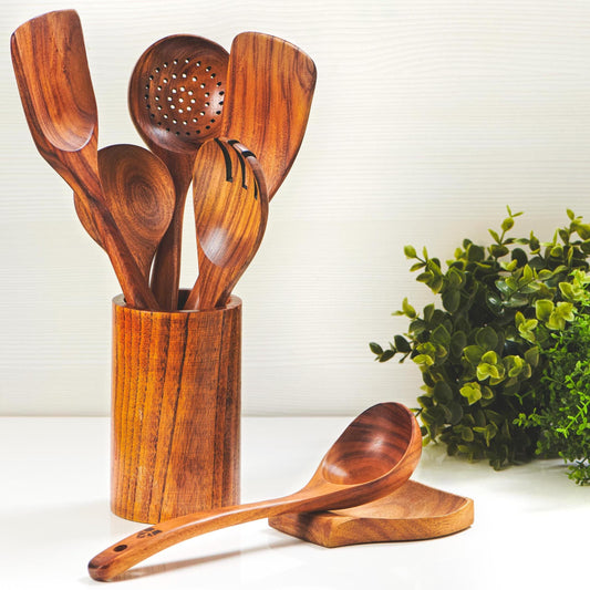 Cast-Iron Safe Wooden Tools