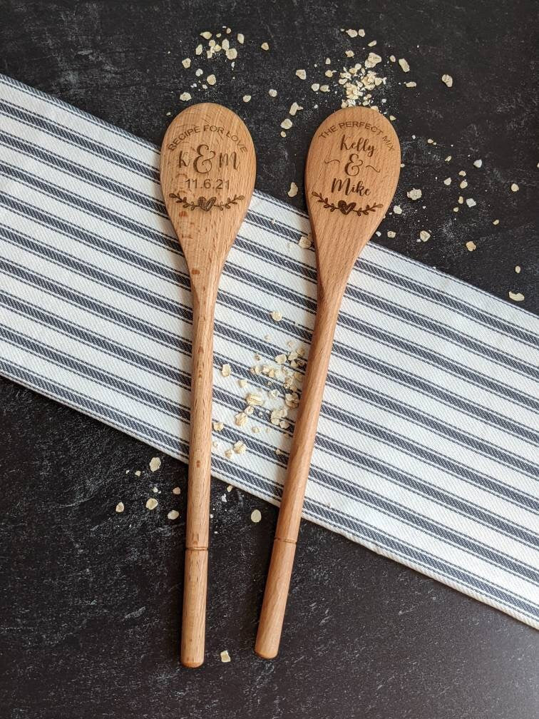 Personalized wooden spoon gift