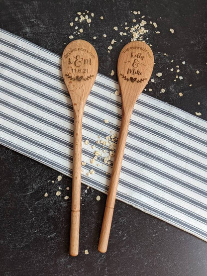 Personalized wooden spoon gift