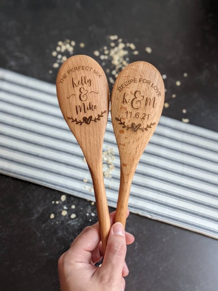 Personalized wooden spoon gift