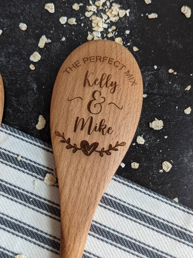 Personalized wooden spoon gift