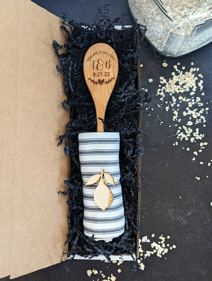 Personalized wooden spoon gift