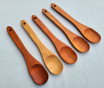 Handmade Wooden Spoons in Cherry Wood
