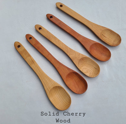 Handmade Wooden Spoons in Cherry Wood