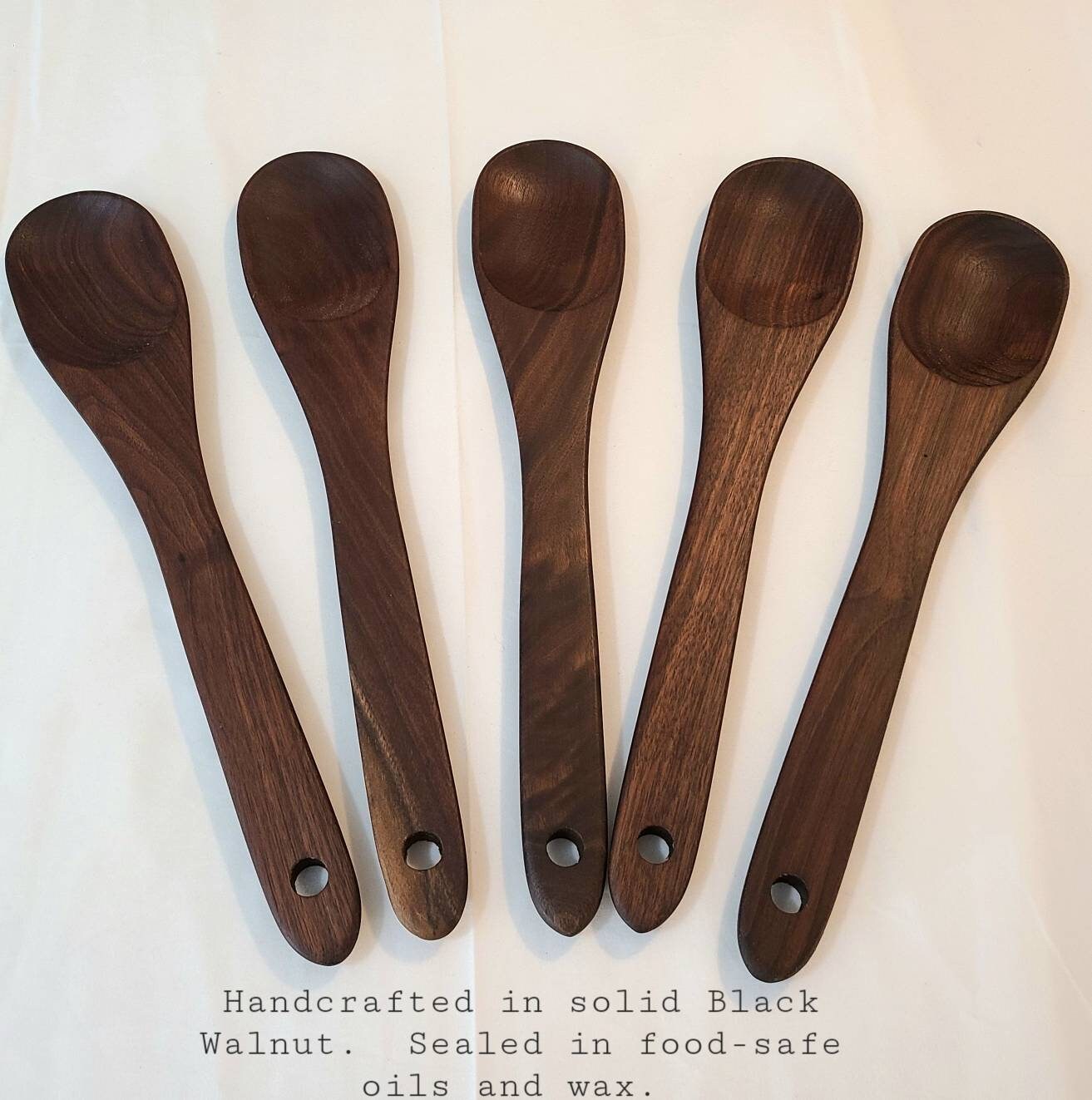 Handmade Wooden Black Walnut Spoons