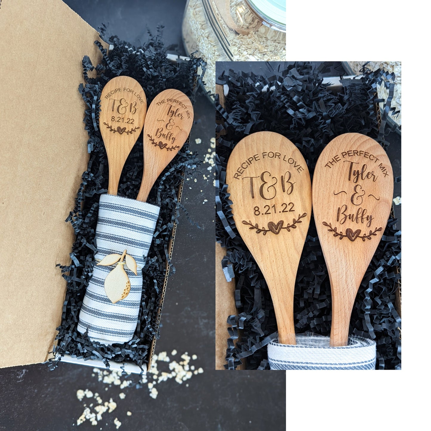Personalized wooden spoon gift