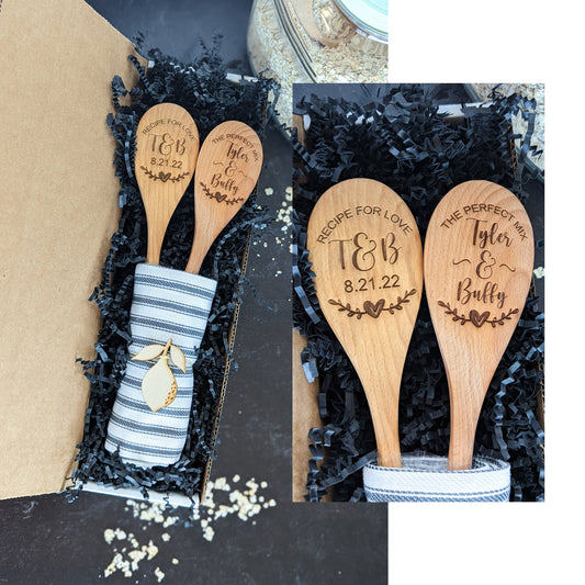 Personalized wooden spoon gift