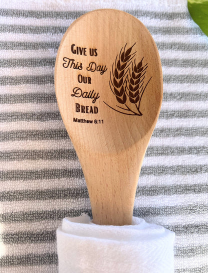 Custom Wooden Spoon Rounded Bridal Shower Gift