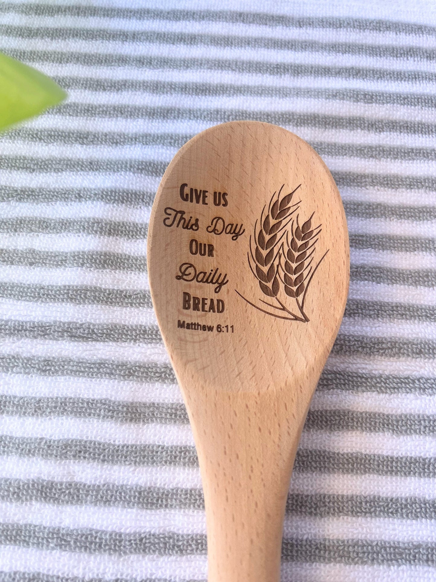 Custom Wooden Spoon Rounded Bridal Shower Gift