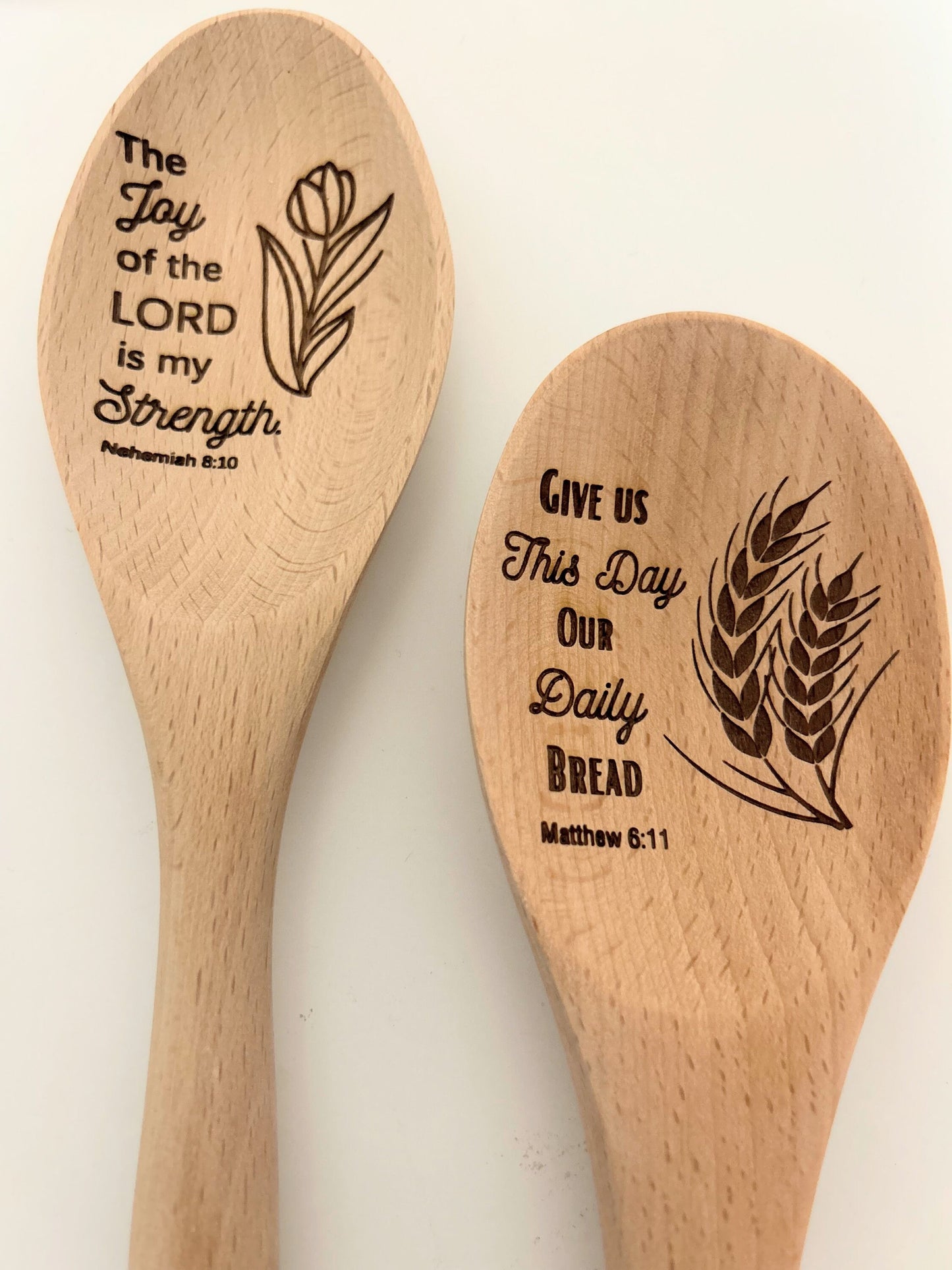 Custom Wooden Spoon Rounded Bridal Shower Gift