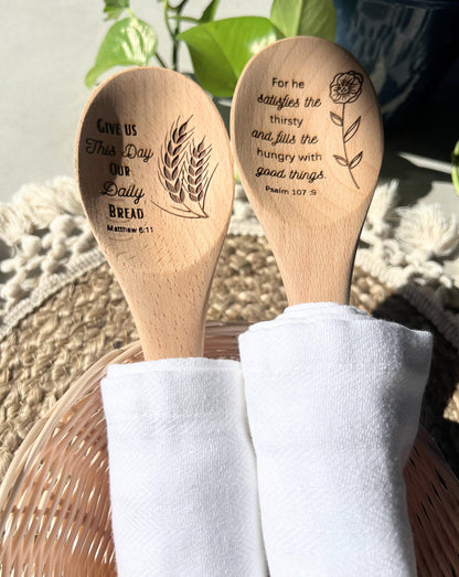 Custom Wooden Spoon Rounded Bridal Shower Gift