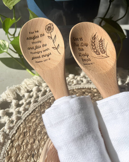 Custom Wooden Spoon Rounded Bridal Shower Gift