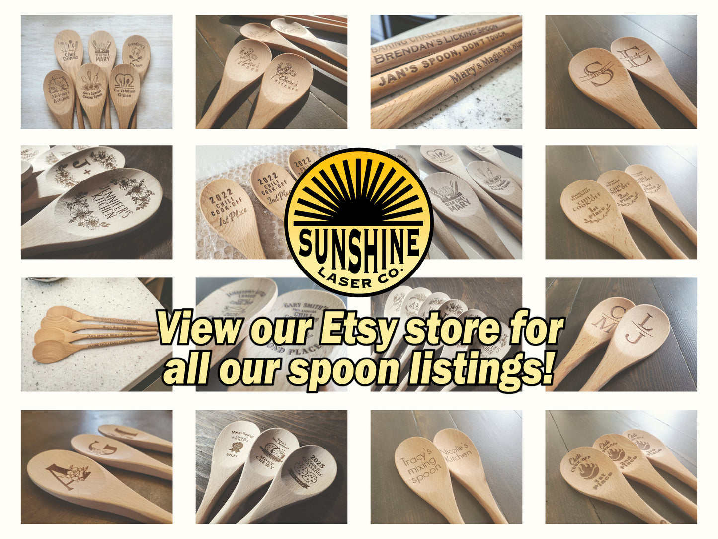 Engraved Wooden Spoon With Your Design