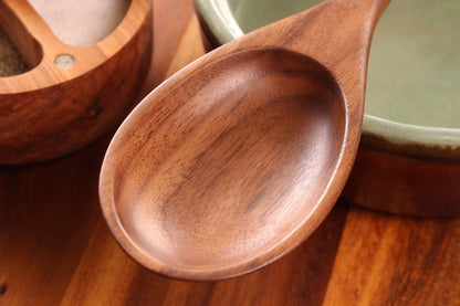 Large handmade wooden stirring spoon kitchen