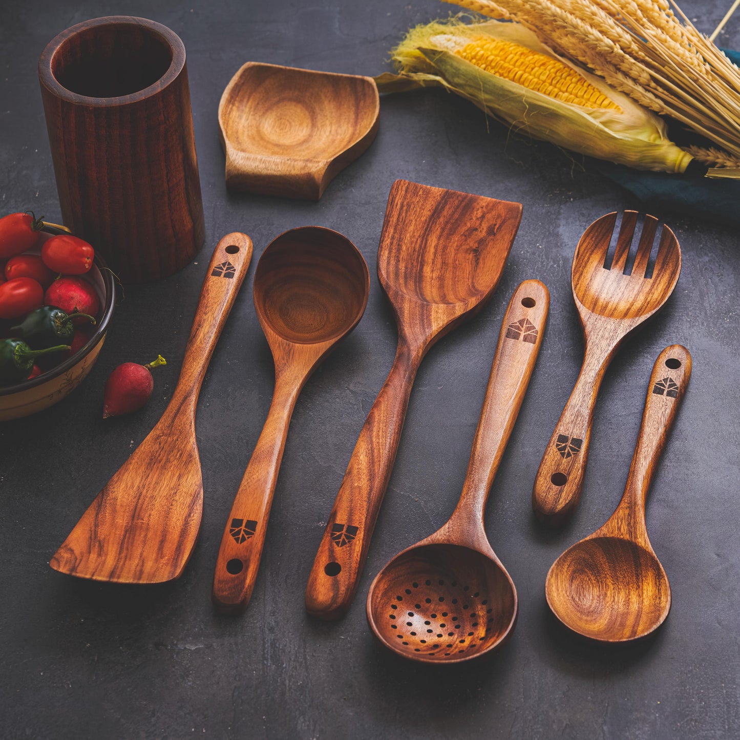 Cast-Iron Safe Wooden Tools