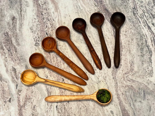 Handmade Wooden Scoop Tablespoon Coffee Herbs