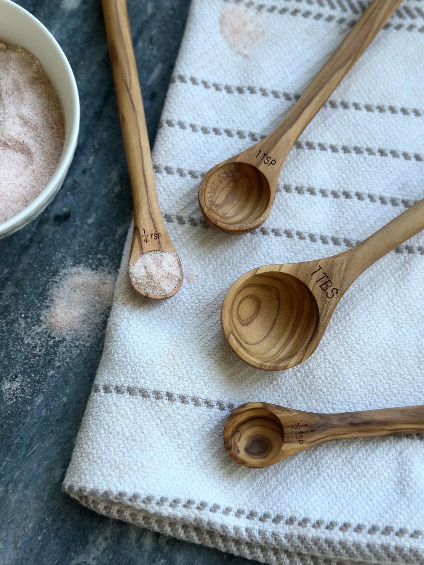 Walnut Handmade Wood Measuring Spoons