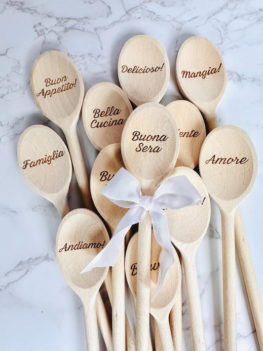 Engraved Wooden Spoons Gift for Grandma