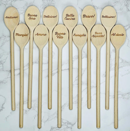 Engraved Wooden Spoons Gift for Grandma