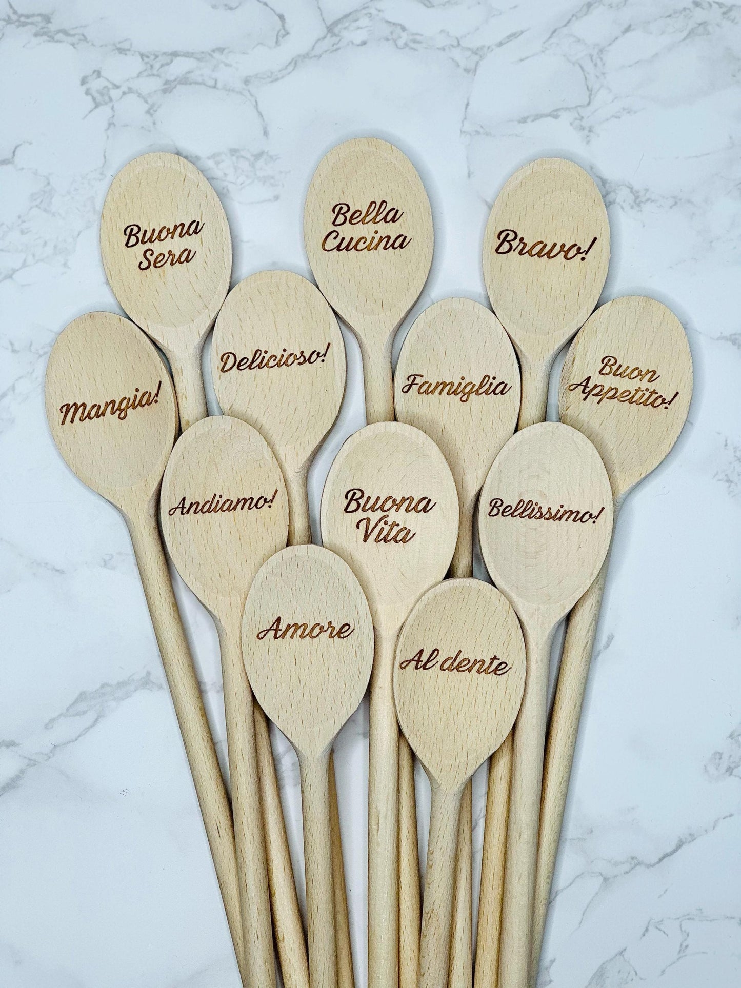 Engraved Wooden Spoons Gift for Grandma
