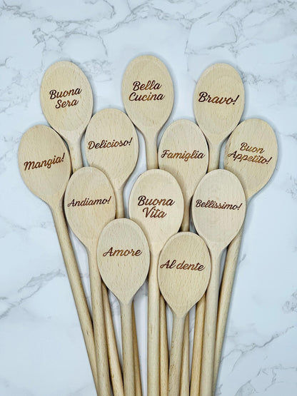 Engraved Wooden Spoons Gift for Grandma